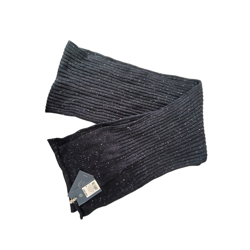 Universal Thread Navy Blue Speckled Rib Knit Oblong‎ Scarf NWT One Size